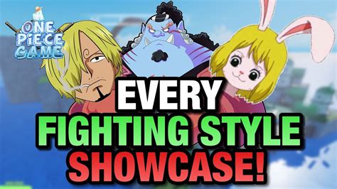 All Fighting Styles Showcase In A One Piece Game Black Leg Fishman