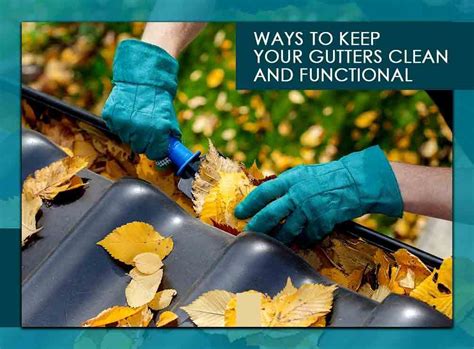 Ways To Keep Your Gutters Clean And Functional