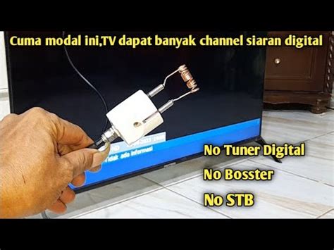 Cara Membuat Antena Digital Dari Colokan Listrik Youtube