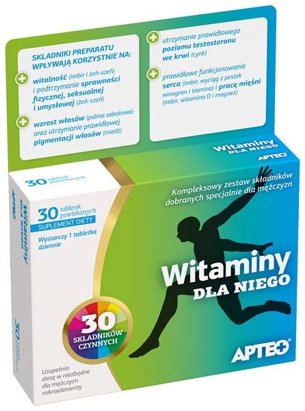 Witaminy Dla Niego APTEO 30 Tabletek Powlekanych Apteline Pl