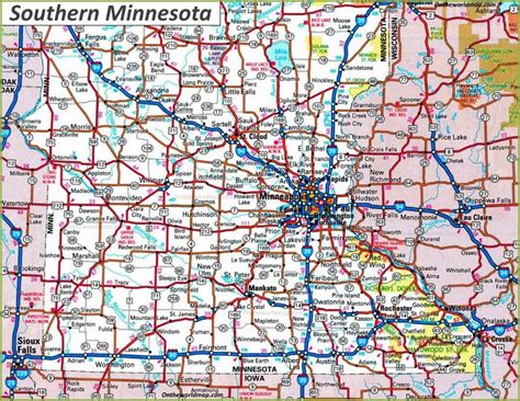 Map Of Southern Minnesota