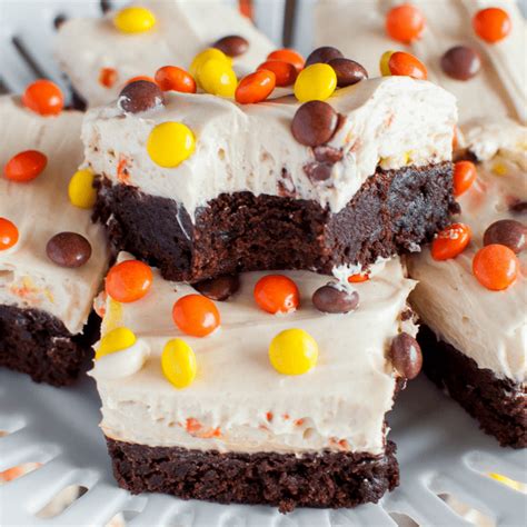 Reeses Pieces Peanut Butter Cheesecake Brownies Back For Seconds