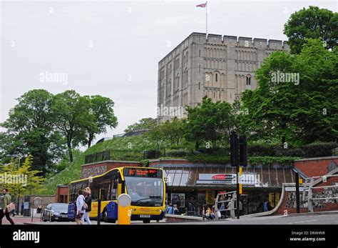 Norwich Castle from Castle Meadow Stock Photo - Alamy