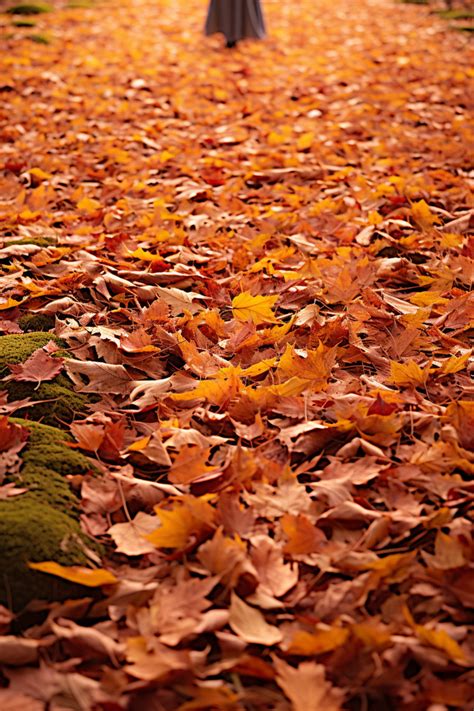 Autumn Leaves On A Ground Background Wallpaper Image For Free Download