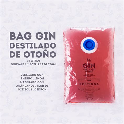 Bag Gin Ml Destilado De Oto O Restinga London Dry Gin