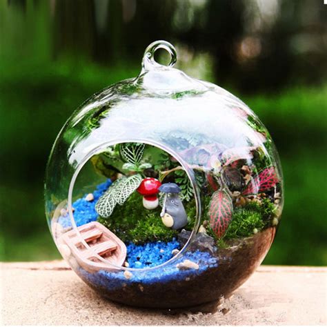 Terrarium Ball Globe Kszta T Jasne Szklana Wisz Ca Wazon Kwiat Ro Liny