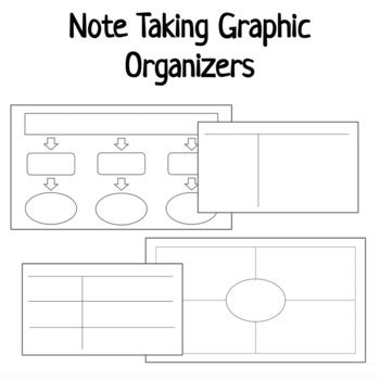 Note Taking Graphic Organizers Print By McClure In The Middle TPT