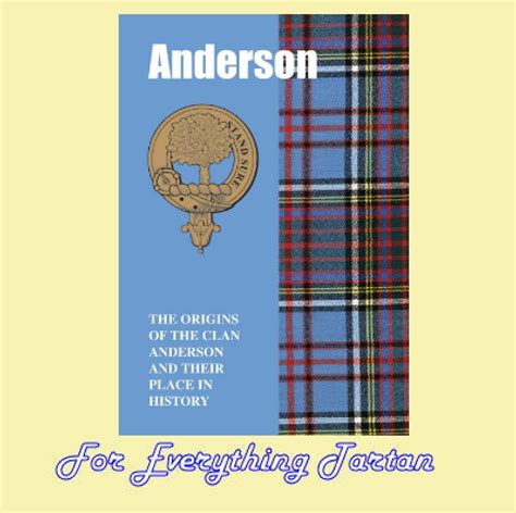 Clan Anderson History Clan Anderson Tartan Origins Mini Book Mini