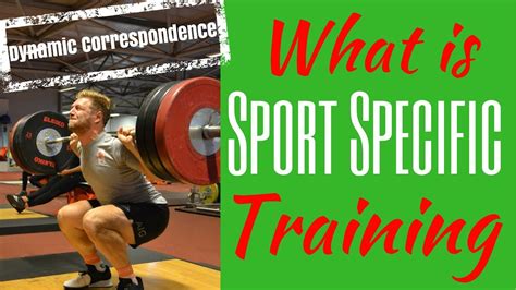 Sport Specific Training What Is Sport Specific Training I Dynamic