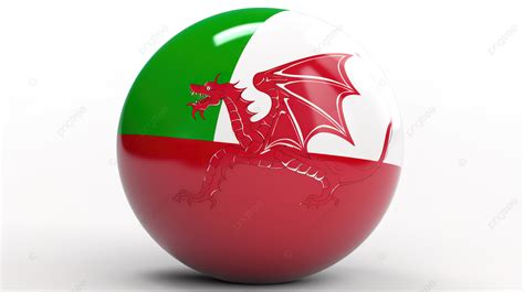 Isolated 3d Speech Bubble Featuring The Welsh National Flag A Symbol Of