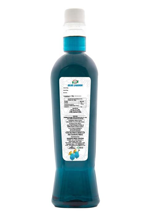 Bottle Blue Lagoon Syrup Packaging Size Ml At Rs Ml In