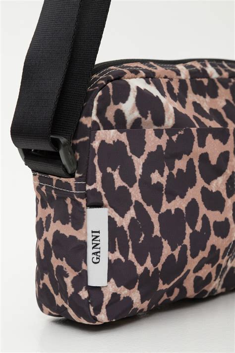 Ganni Fairmont Crossbody Bag In Leopard Print Lyst