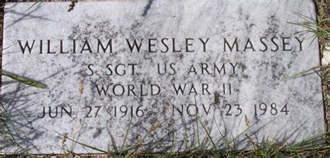 William Wesley Massey 1916 1984 Mémorial Find A Grave