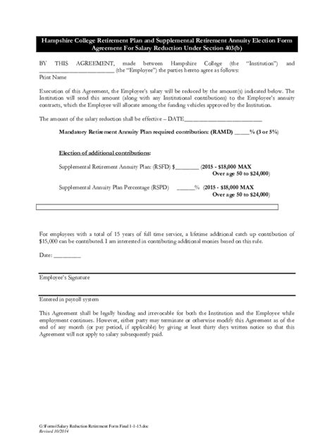 Fillable Online Tiaa Mandatory And Sra Election Form Pdf Fax Email