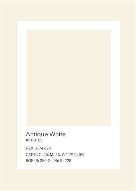 Antique White Color Palette