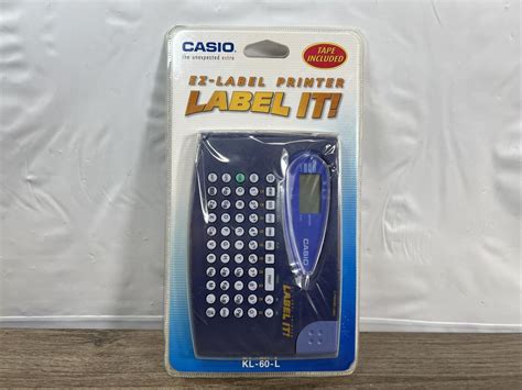 Casio Label It Ez Label Printer Clear Tape Included Model Kl L New