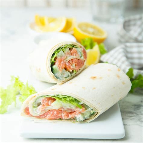 Wraps Met Zalm Asperges En Tzatziki