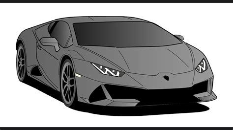 How To Draw A Lamborghini Huracan Drawing Lamborghini Huracan Sports