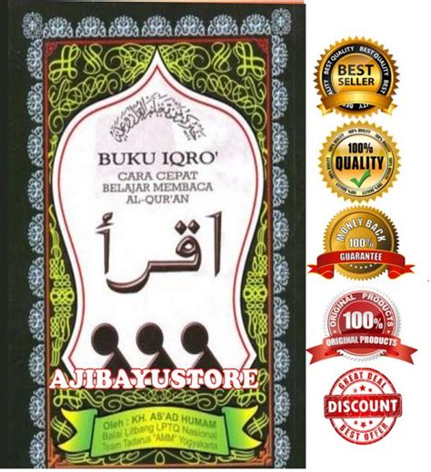 Jual Buku Iqro Besar Cara Cepat Belajar Membaca Al Quran Jilid Sampai