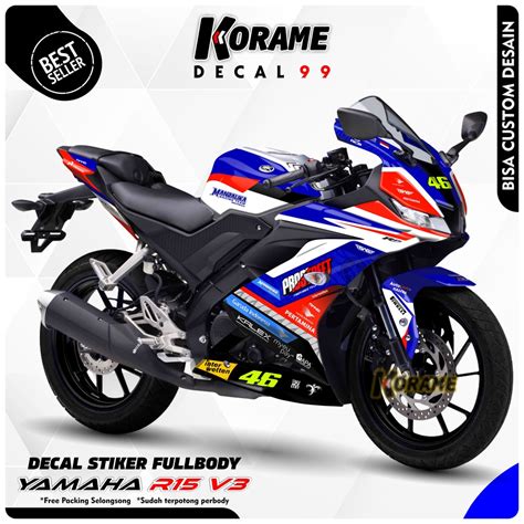 Jual Decal R V Sticker Fullbody Decal Mandalika Custom Design