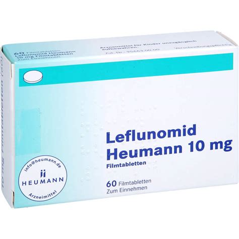 Leflunomid Heumann Mg Filmtabletten St Auf E Rezept Kaufen Aponeo