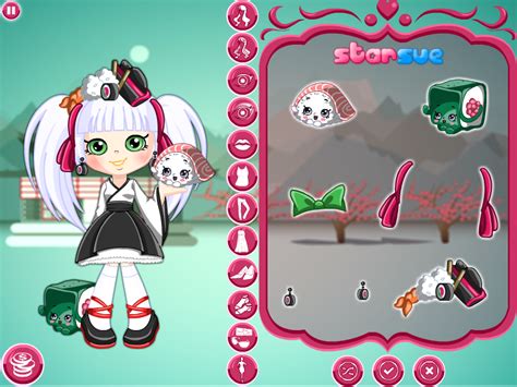 Shopkins Shoppies Sara Sushi Dress Up Play Online On Flash Museum 🕹️