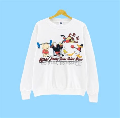 Rare Vintage Looney Tunes Big Logo Sweatshirt Crewn Gem