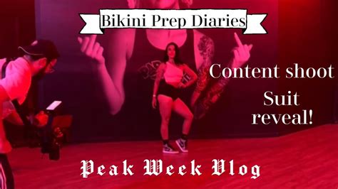 Peak Week Vlog Suit Reveal Content Shoot Bikini Prep Diaries YouTube