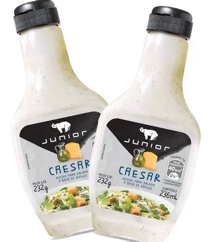 Molho Salada Junior Caesar Queijo Parmesão 232g 2 Frascos MercadoLivre