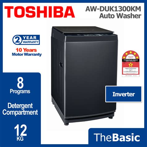 Toshiba Kg Top Loading Inverter Washer Washing Machine Aw Duk Km