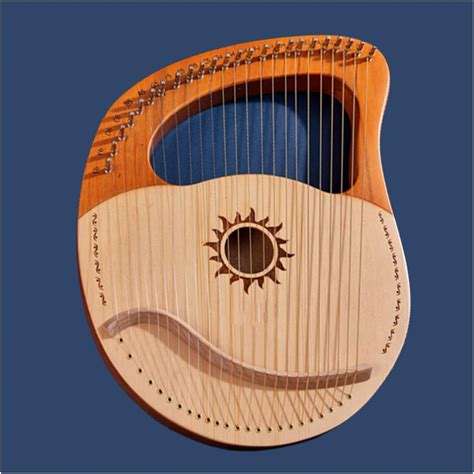 16192124 Strings Lyre Lyre Harp Wooden Mahogany 21