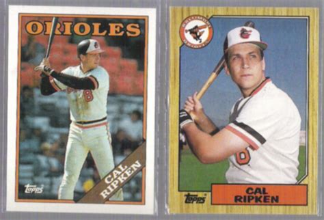 CAL RIPKEN 1988 650 1987 Topps 784 ORIOLES