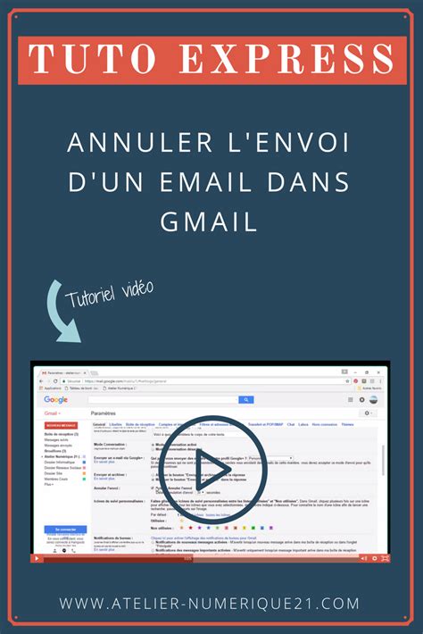 Annuler L Envoi D Un E Mail Dans Gmail Gmail Tutoriel Vid O