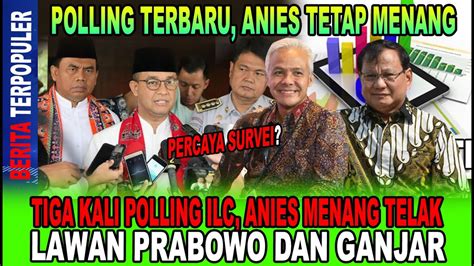 MASIH PERCAYA SURVEI TIGA KALI POLLING ILC ANIES MENANG TELAK