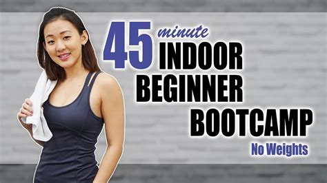 45 Min Beginners Indoor Bootcamp To Lose Weight No Weights Joanna