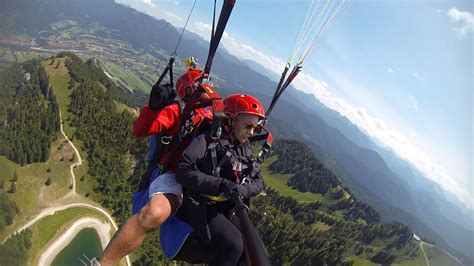 Paragliding Tandemflug In Brauneck Lenggries Starke Turbulenzen Youtube