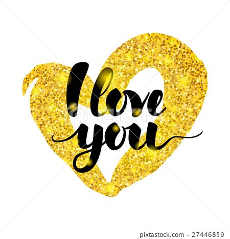 I Love You Handwritten Inscription Stock Illustration 27446859 PIXTA