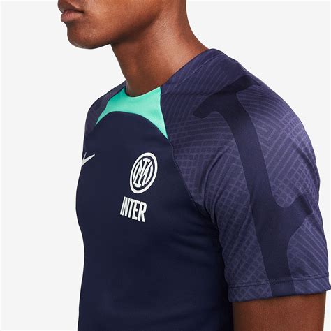 Nike Inter Milan Dri Fit Strike Ss Top Blackened Blue White