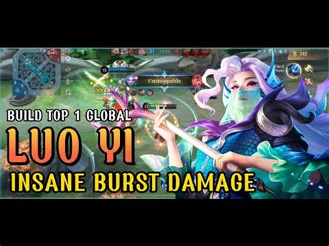 Gameplay Luo Yi Insane Burst Damage Build Top Global Luo Yi