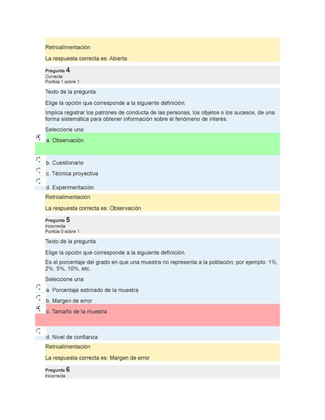 Cuestionario Retroalimentaci N La Respuesta Correcta Es Abierta Hot