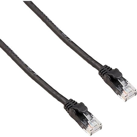 Amazon co jp エレコム LANケーブル CAT6A 3m 爪折れ防止コネクタ cat6a対応 やわらか ブラック LD