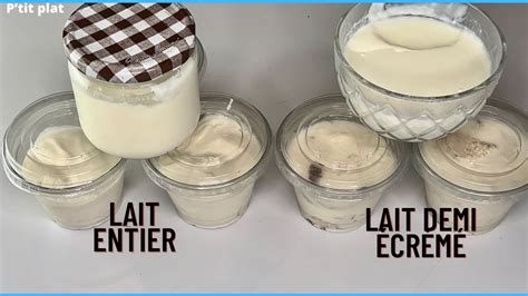 Yaourt fait maison recette découverte du yaourt au lait demi écrémé