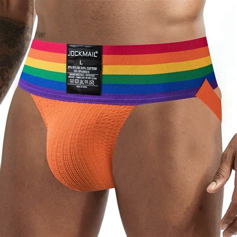 JOCKMAIL Mens Briefs Underwear Rainbow Comfort Pouch Bikini Tanga Slip