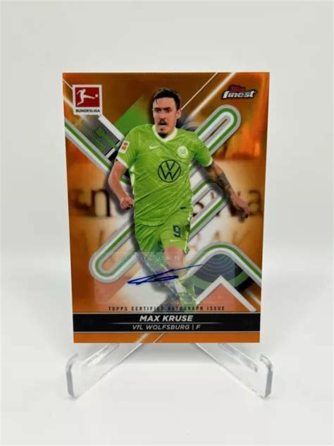 Topps Finest Bundesliga Max Kruse Voiture R Fracteur Orange