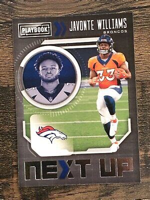 Panini Playbook Next Up Insert Javonte Williams Nxt Jwi Rc