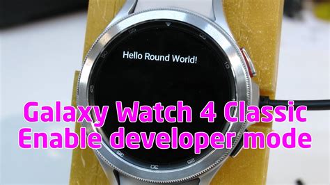 Galaxy Watch Enable Developer Mode Adb Debugging Youtube