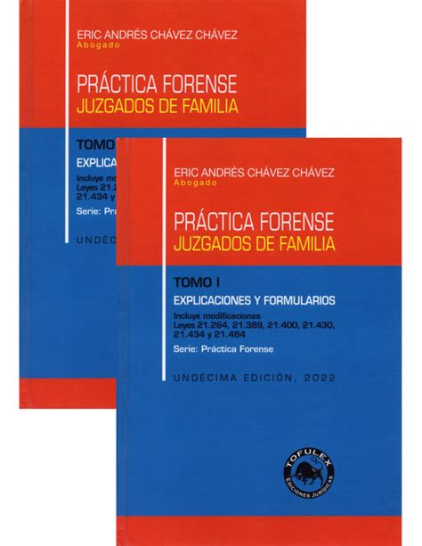 PRÁCTICA FORENSE JUZGADOS DE FAMILIA 2 TOMOS EXPLICACIONES Y