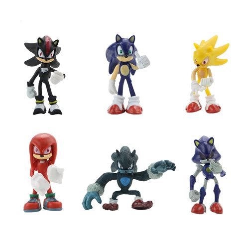 Buy PANASIGN Sonic The Hedgehog Action Figures Toys 2 16 2 75 6Pcs Set