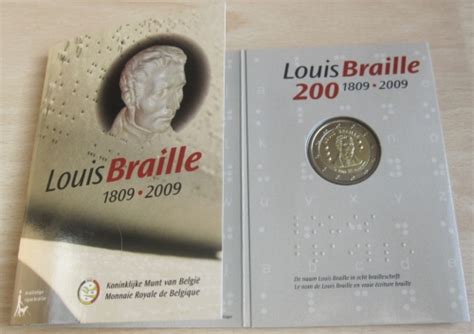 Belgien Euro Louis Braille Bu Mago Muenzen