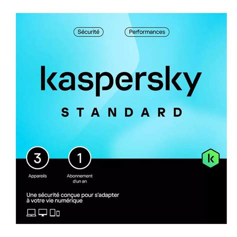 Antivirus Kaspersky Standard Postes An Chez Alltec